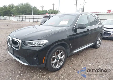 2023 BMW X3 xDrive30I из США, поврежденный, VIN 5UX53DP01P9R81339